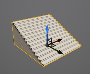A static mesh actor before applying a temporary pivot in the legacy tool.